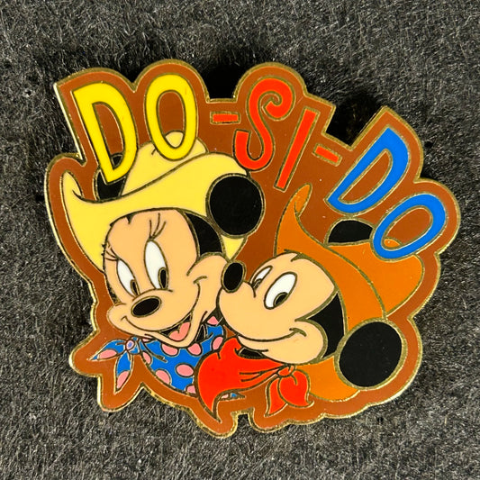 2001 - Mickey and Minnie Cowboy - Do-Si-Do - DLR - LE 2,400 - Disney Pin