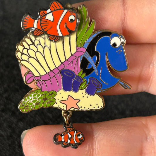 2005 - Marlin, Dory, and Nemo - On The Coral Reef - Finding Nemo - Disney Pin