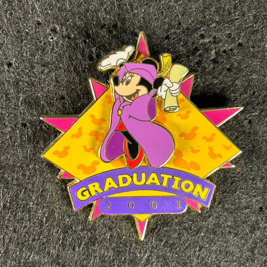 2001 - Minnie Mouse - Graduation - LE 5,000 - Disney Pin