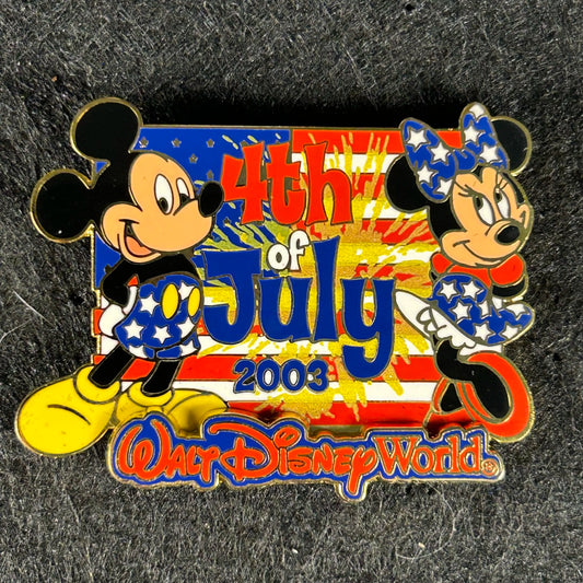 2003 - Mickey and Minnie Mouse - 4th of July - WDW - LE 3,000 - Cast Exclusive - Disney Pin