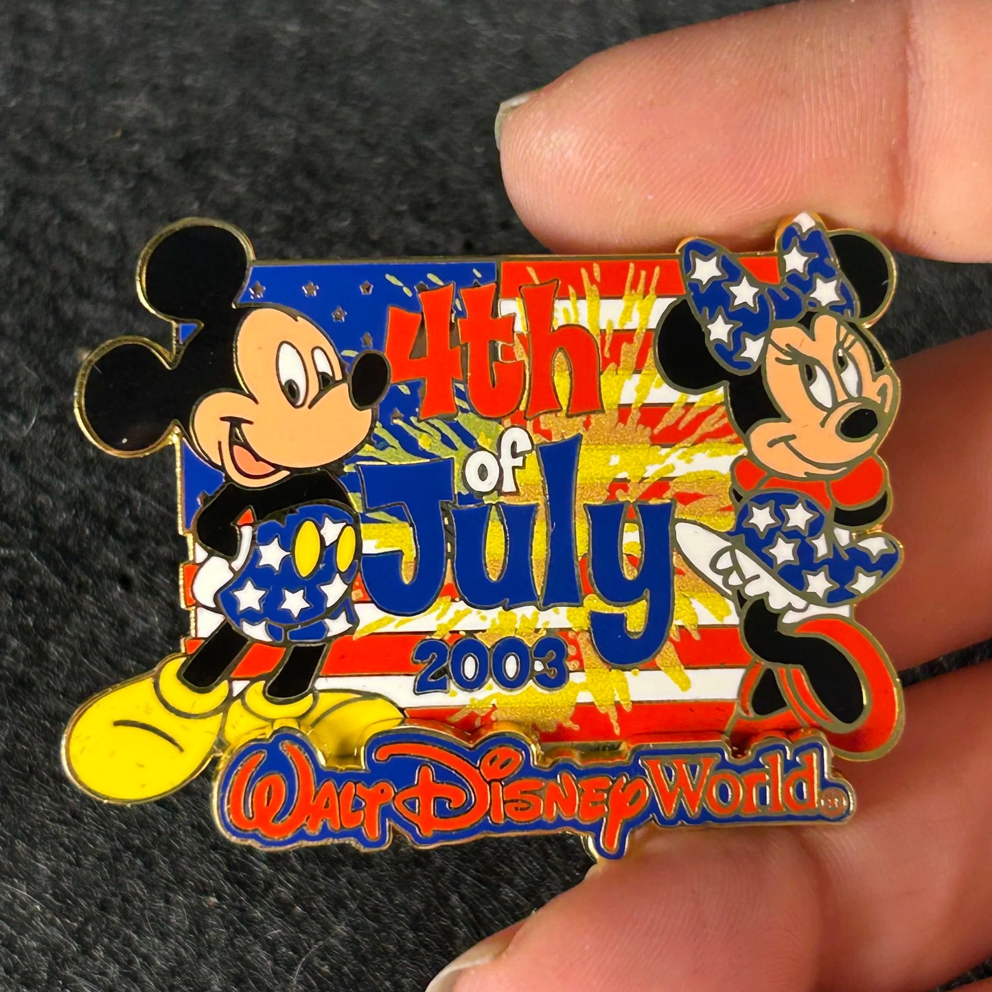 2003 - Mickey and Minnie Mouse - 4th of July - WDW - LE 3,000 - Cast Exclusive - Disney Pin