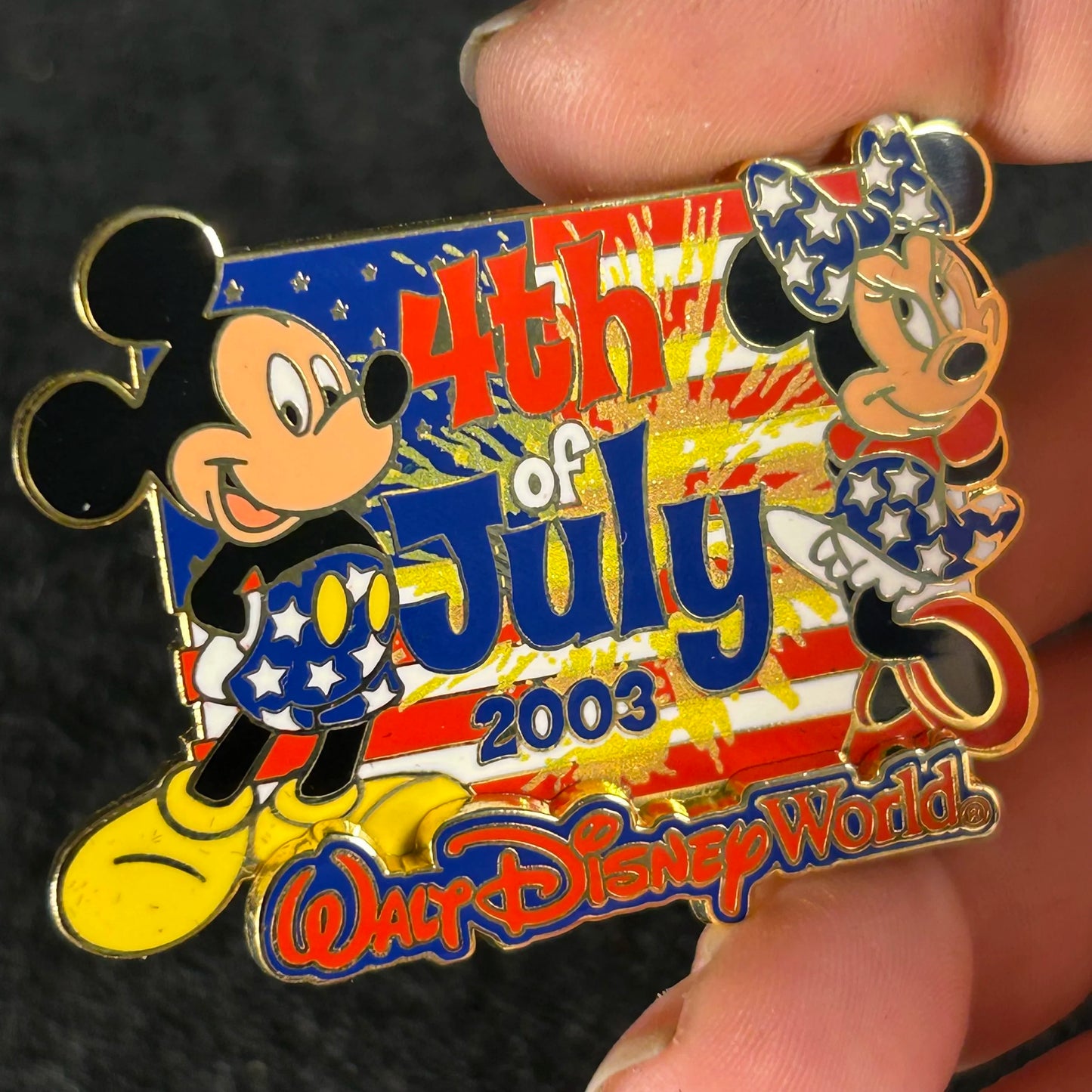 2003 - Mickey and Minnie Mouse - 4th of July - WDW - LE 3,000 - Cast Exclusive - Disney Pin