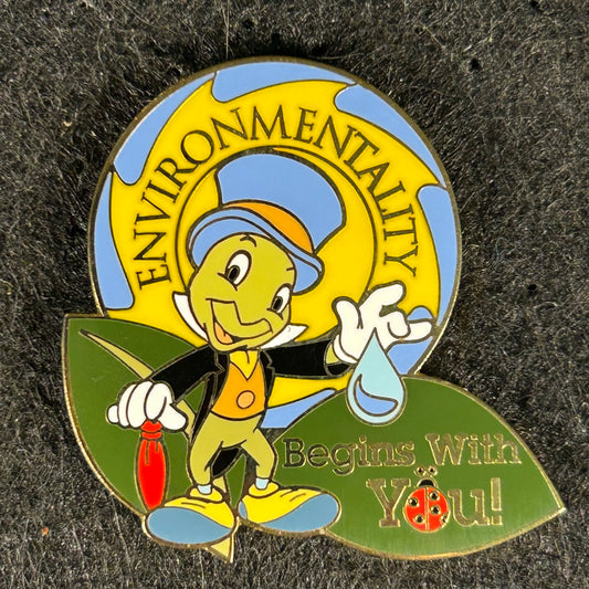 2003 - Jiminy Cricket - Pinocchio - Environmentality - Earth Day - LE 2,000 - DLR - Cast Exclusive - Disney Pin