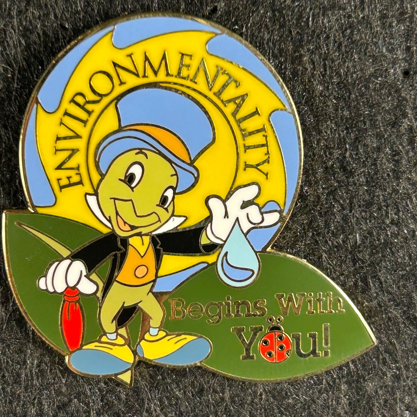 2003 - Jiminy Cricket - Pinocchio - Environmentality - Earth Day - LE 2,000 - DLR - Cast Exclusive - Disney Pin