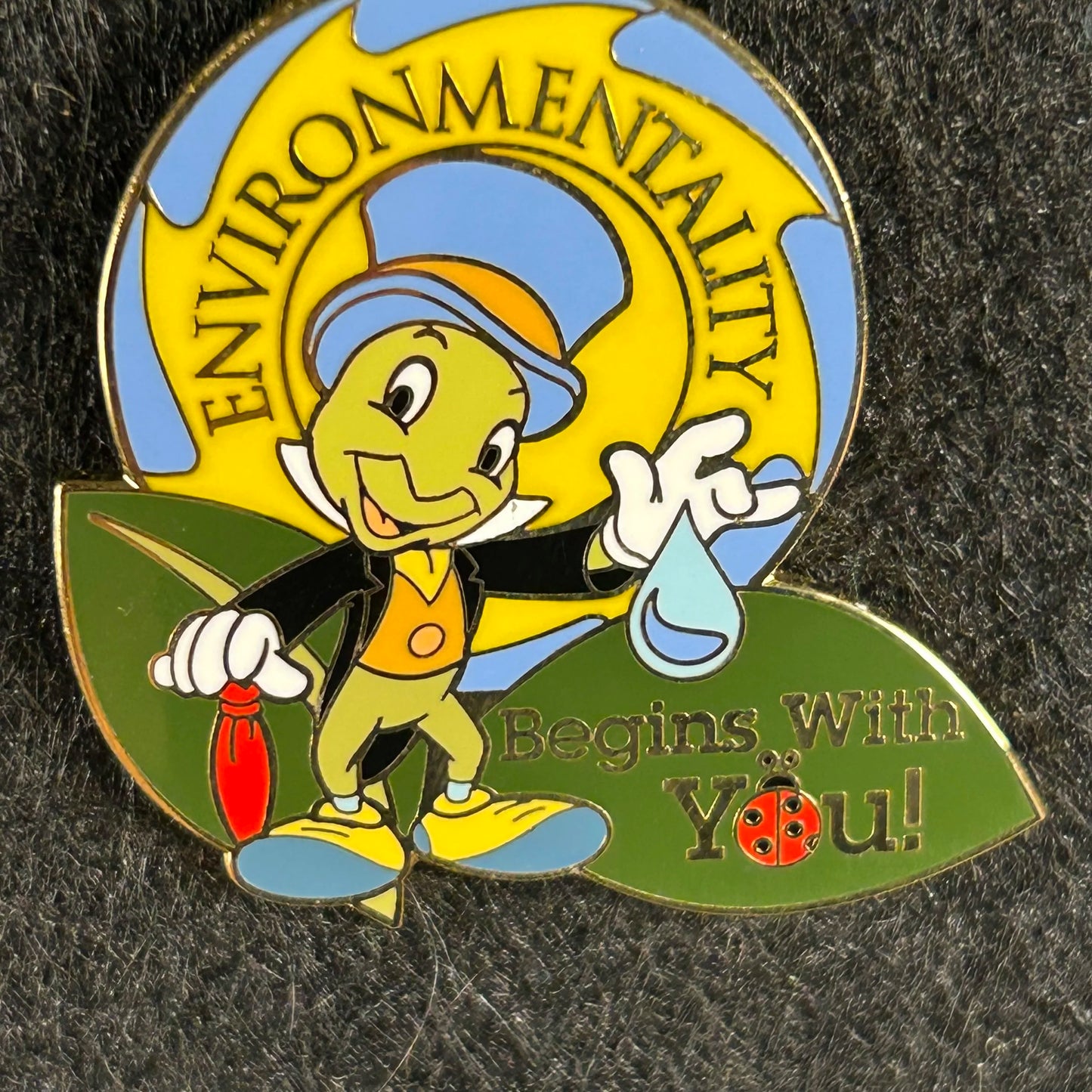 2003 - Jiminy Cricket - Pinocchio - Environmentality - Earth Day - LE 2,000 - DLR - Cast Exclusive - Disney Pin