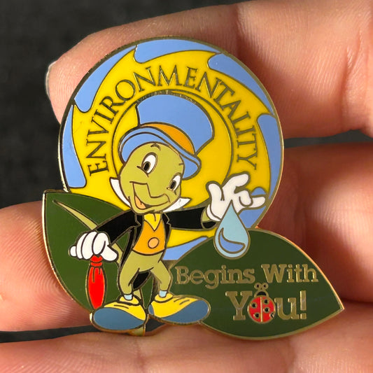 2003 - Jiminy Cricket - Pinocchio - Environmentality - Earth Day - LE 2,000 - DLR - Cast Exclusive - Disney Pin