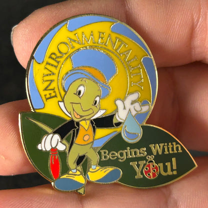 2003 - Jiminy Cricket - Pinocchio - Environmentality - Earth Day - LE 2,000 - DLR - Cast Exclusive - Disney Pin