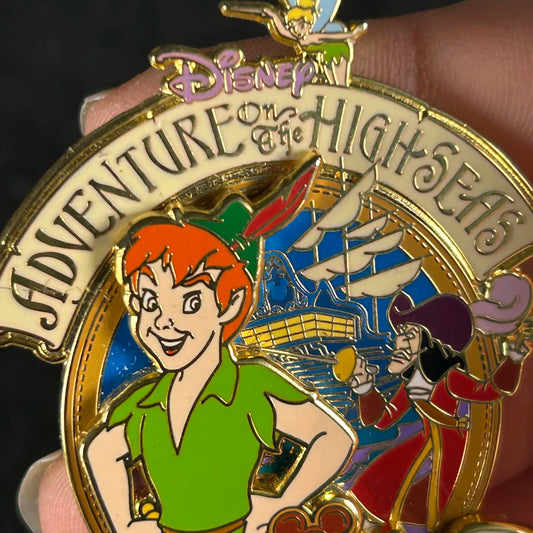 2003 - Peter Pan, Captain Hook, and Tinker Bell - High Seas - LE 1,500 - Disney Pin on Pin