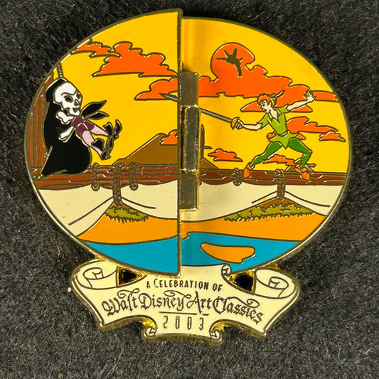 2003 - Captain Hook and Peter Pan - Hinge - Limited Edition 1,500 - High Seas - Disney Pin