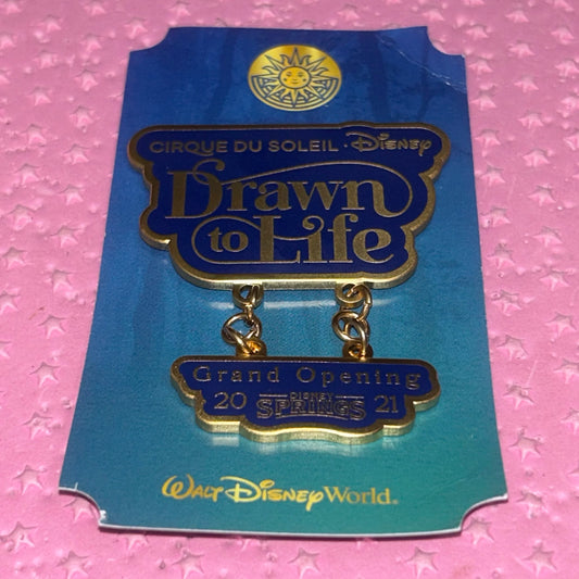 2021 - Cirque Du Soleil - Drawn To Life - Disney Springs - Pin