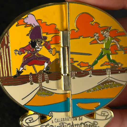 2003 - Captain Hook and Peter Pan - Hinge - Limited Edition 1,500 - High Seas - Disney Pin