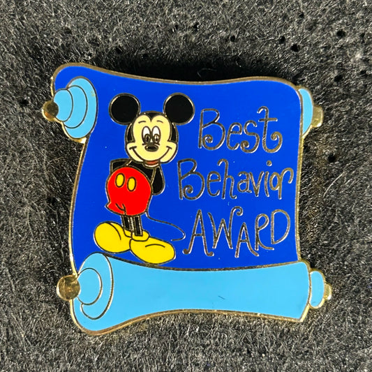 2001 - Vintage - Mickey Mouse - Best Behavior Award - Disney Pin