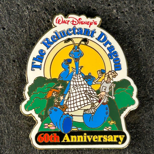 2001 - The Reluctant Dragon - 60th Anniversary - LE 3,500 - Disney Pin