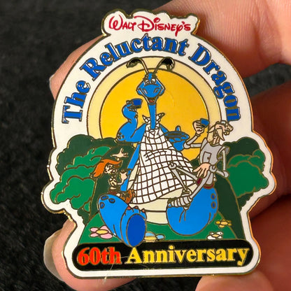 2001 - The Reluctant Dragon - 60th Anniversary - LE 3,500 - Disney Pin