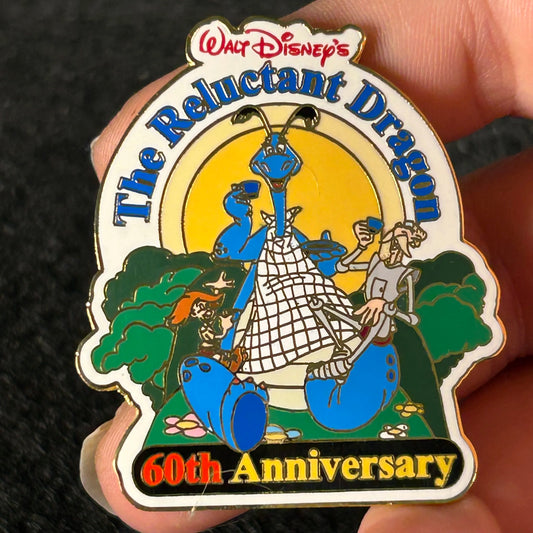 2001 - The Reluctant Dragon - 60th Anniversary - LE 3,500 - Disney Pin