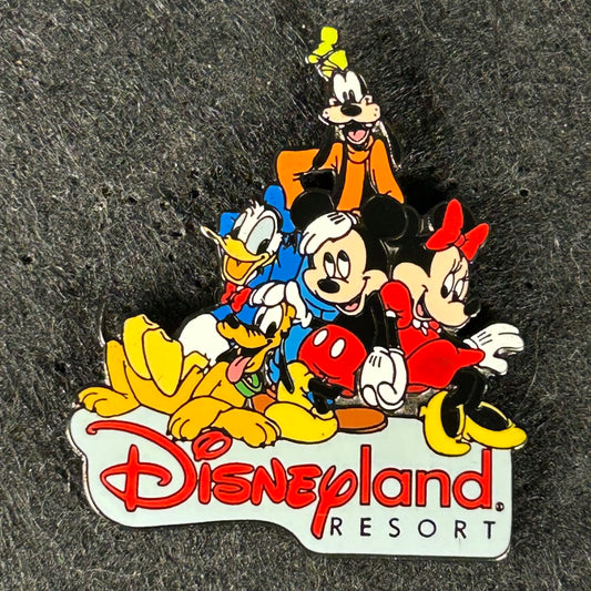 2001 - Mickey, Minnie, Pluto, Goofy, and Donald Duck - DLR - Disney Pin