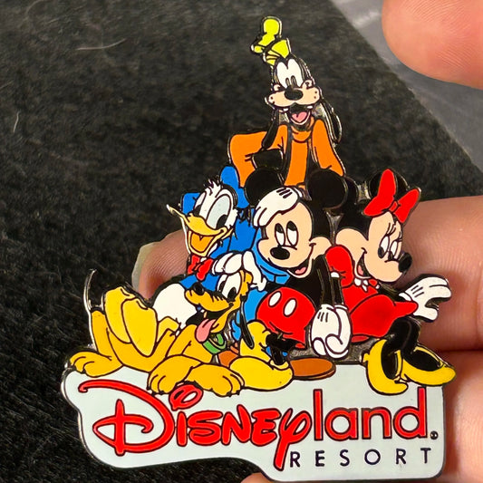 2001 - Mickey, Minnie, Pluto, Goofy, and Donald Duck - DLR - Disney Pin