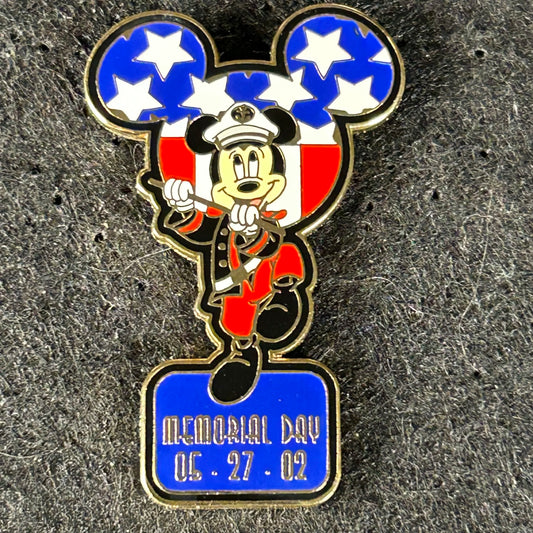 2002 - Mickey Mouse - Memorial Day -DLR - LE 3,500 - Disney Pin