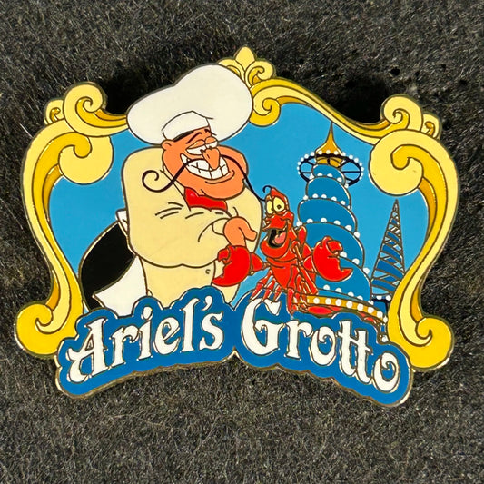 2003 - Sebastian and Chef - Ariel’s Grotto - LE 10,000 - Passholder - DLR - Disney Pin