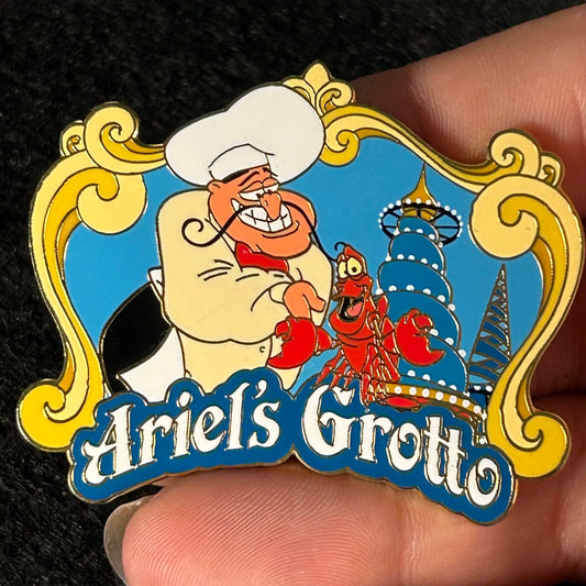 2003 - Sebastian and Chef - Ariel’s Grotto - LE 10,000 - Passholder - DLR - Disney Pin