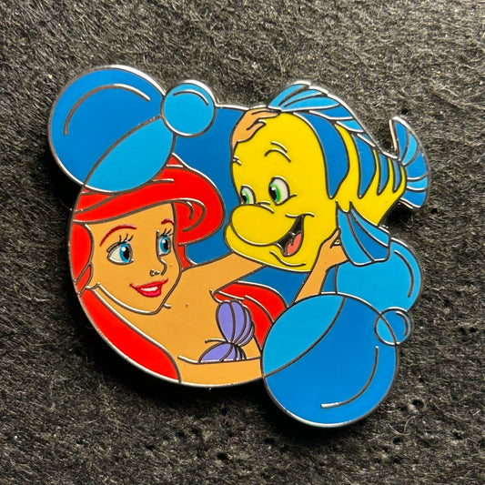 2024 - Ariel and Flounder - Underwater - Bubble - Mystery Pin