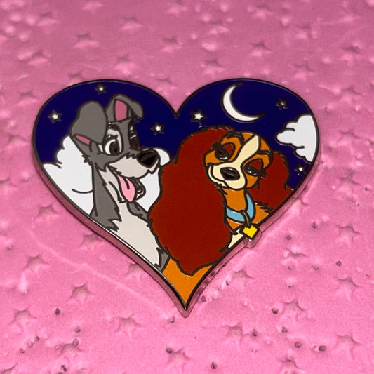 2015 - Lady and the Tramp - Heart Shaped - Nighttime - Pin