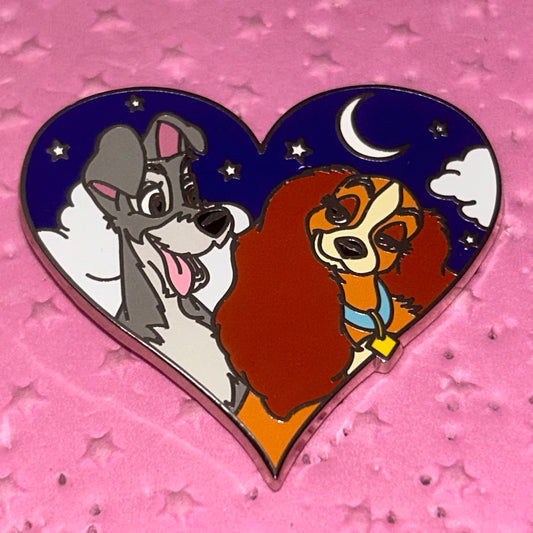 2015 - Lady and the Tramp - Heart Shaped - Nighttime - Pin