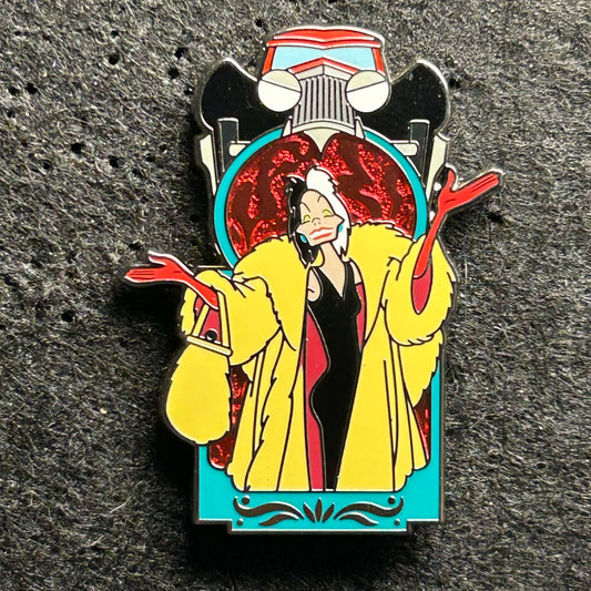 2024 - Cruella De Vil - 101 Dalmatians - Window - Mystery Pin