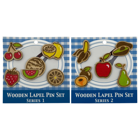 2026 - Classic Fruits - Wooden Pin Full Set Bundle of 10 - With Magnets