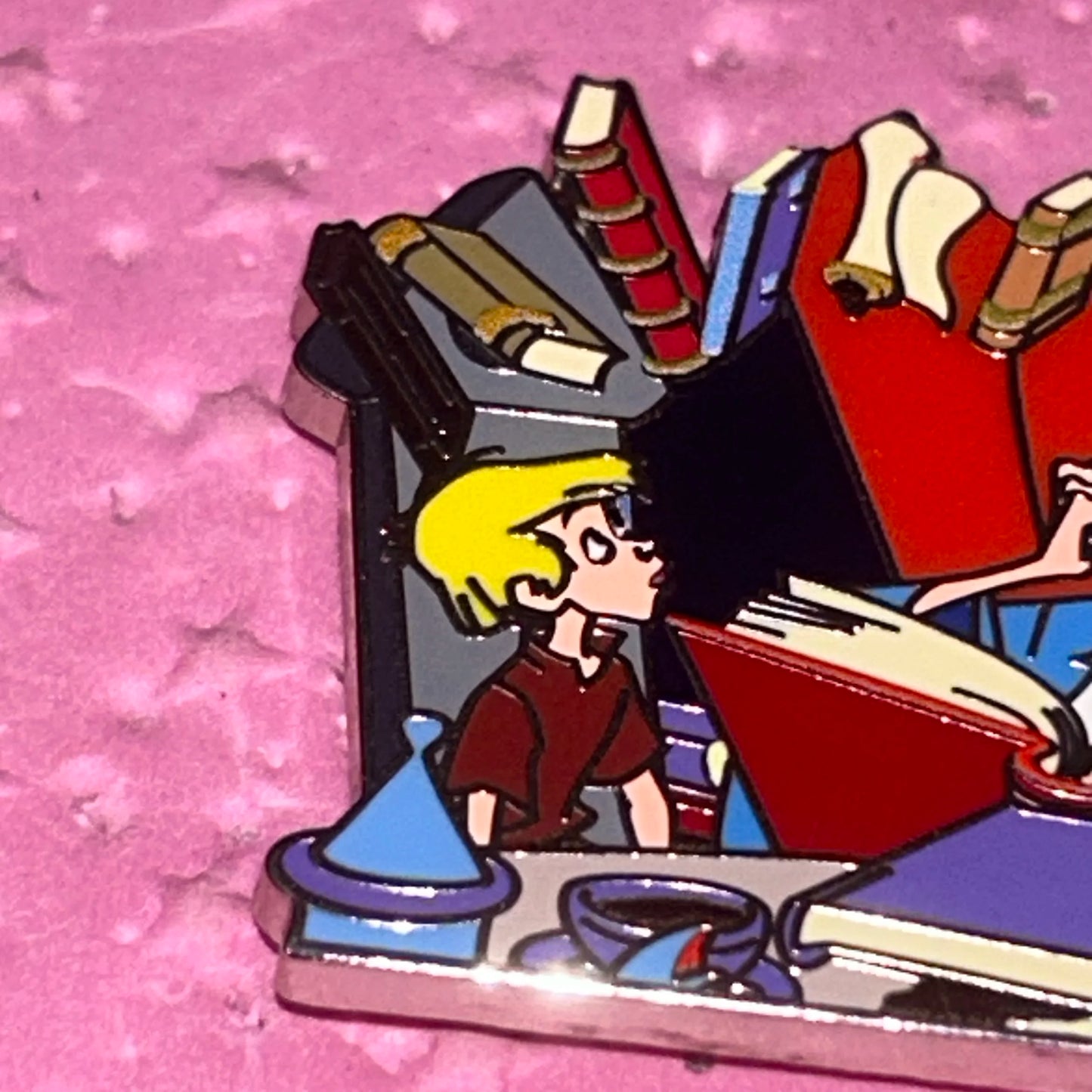 2024 - Arthur and Merlin - Floating Books - Sword and the Stone - Pin