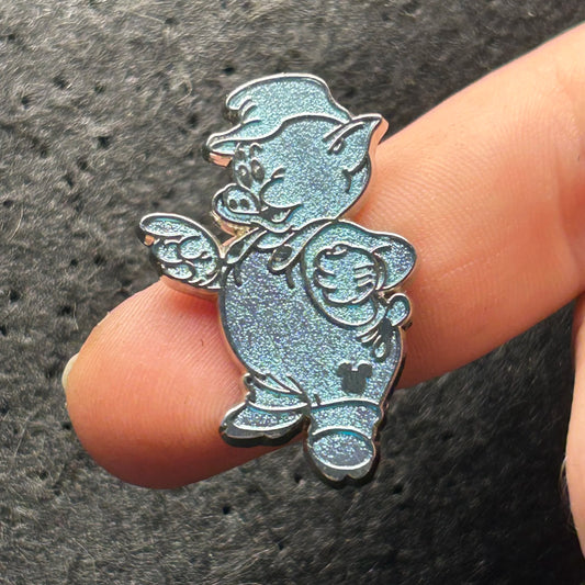 2019 - Little Pig - Hidden Mickey - Blue Chaser - DLR - Disney Pin