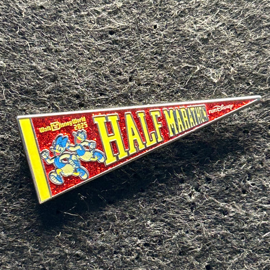 2025 - Donald and Daisy Duck - Half Marathon - WDW - LR - Banner - Disney Pin