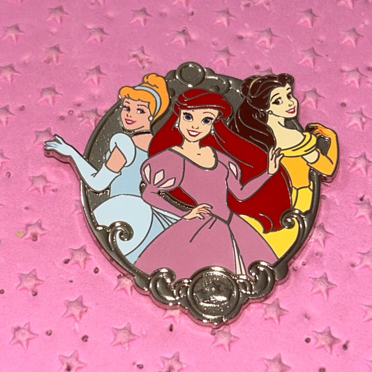 2024 - Belle, Ariel, And Cinderella - Disney Princess Pin