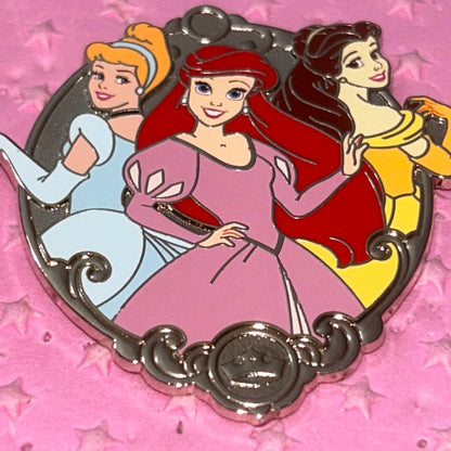 2024 - Belle, Ariel, And Cinderella - Disney Princess Pin
