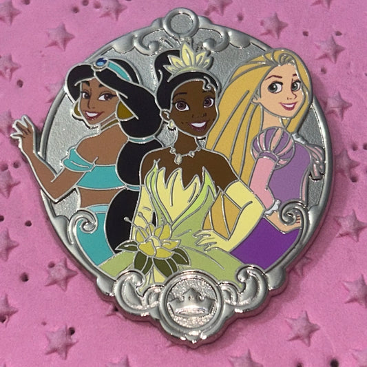 2024 - Jasmine, Tiana, and Rapunzel - Disney Pin