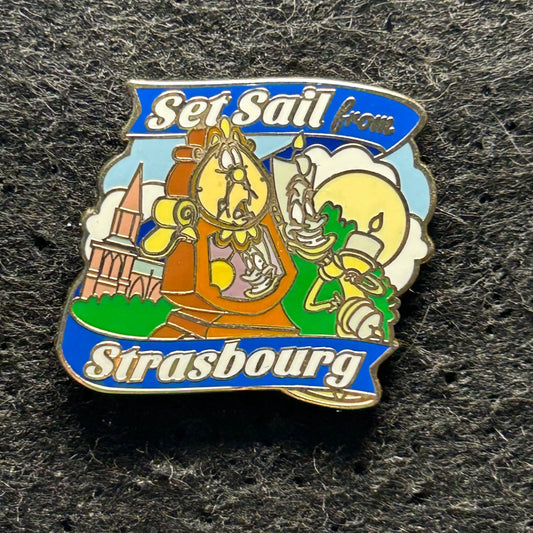 ABD - Cogsworth and Lumiere - Set Sail from Strasbourg - Disney Pin