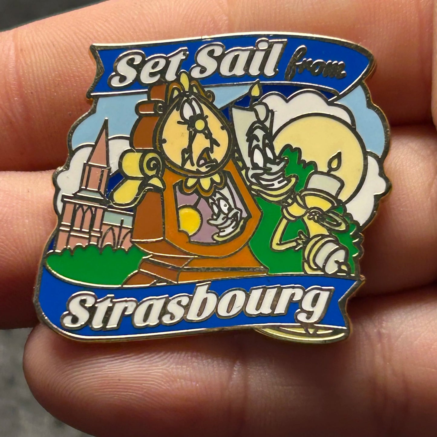 ABD - Cogsworth and Lumiere - Set Sail from Strasbourg - Disney Pin
