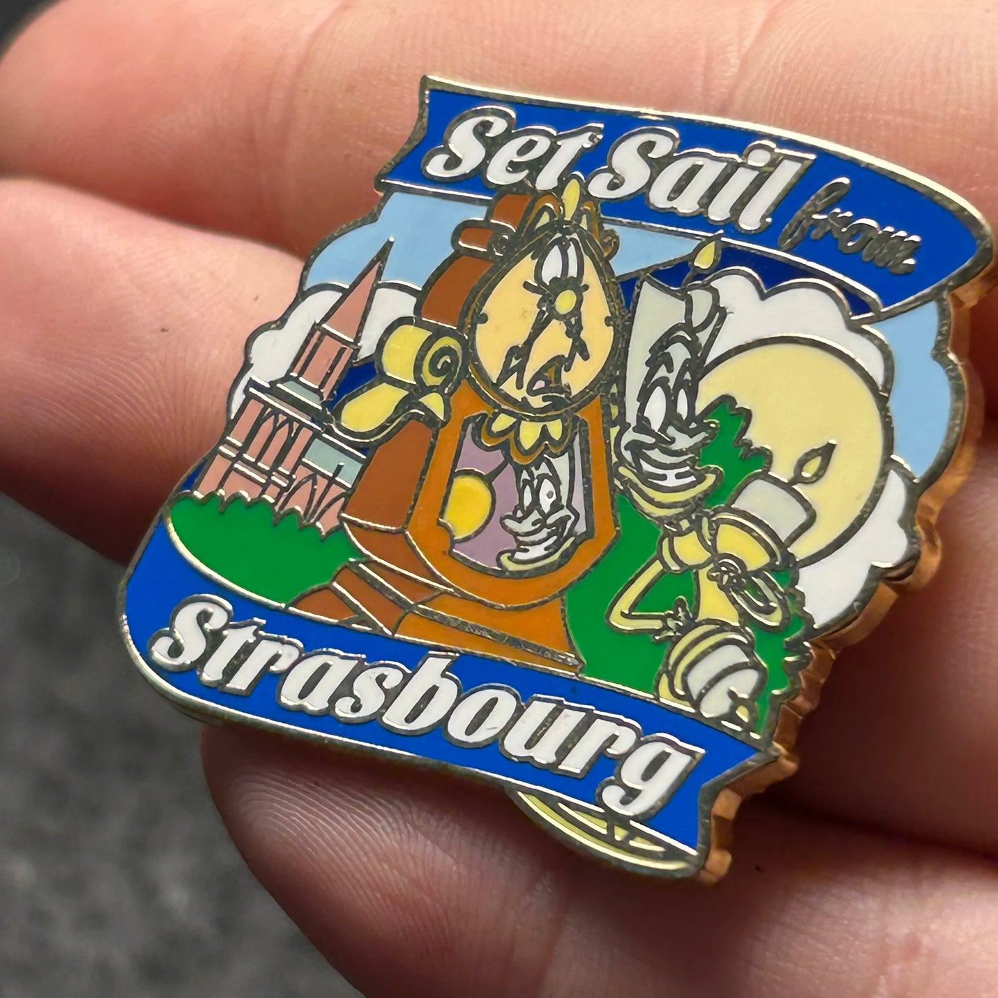 ABD - Cogsworth and Lumiere - Set Sail from Strasbourg - Disney Pin