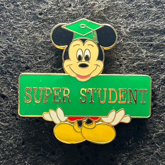 2001 - Mickey Mouse - Super Student - Graduation - Disney Pin