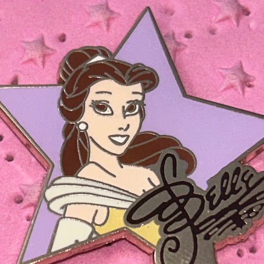 2004 - Belle - DLR - Princess Signature Star - Disney Pin