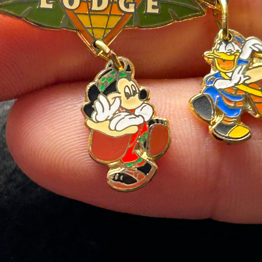 2001 - Donald, Mickey, and Minnie Mouse - DAK Lodge - WDW - Dangle - Disney Pin