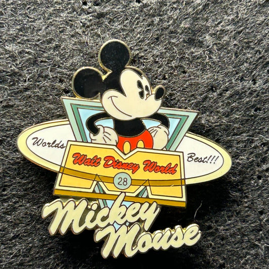 2004 - Mickey Mouse - Worlds Best - 28 - WDW -  LE 1,000 - Disney Pin