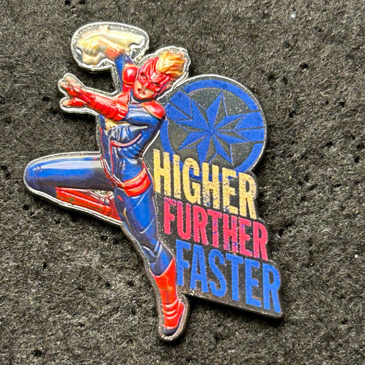 2022 - Captain Marvel - Higher Further Faster - Multi Texture - Disney Pin