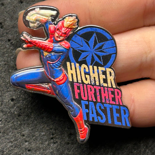2022 - Captain Marvel - Higher Further Faster - Multi Texture - Disney Pin