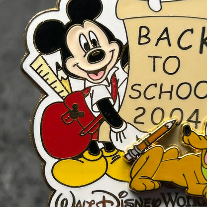 2004 - Mickey Mouse and Pluto - Back to School - LE 1,200 - Disney Pin