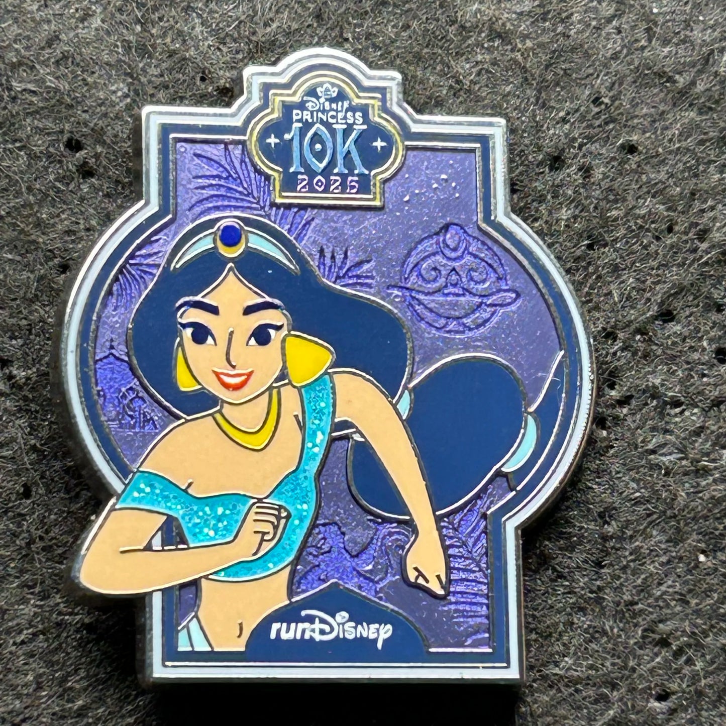 2025 - Jasmine - 10k - runDisney - Princess Marathon Week - LR - Disney Pin