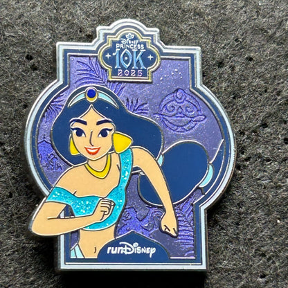 2025 - Jasmine - 10k - runDisney - Princess Marathon Week - LR - Disney Pin