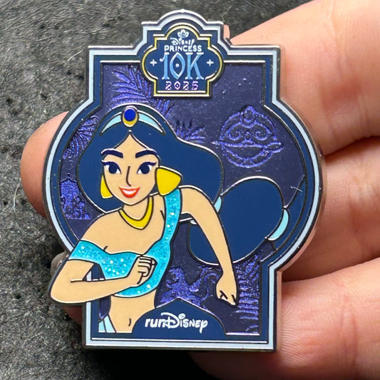 2025 - Jasmine - 10k - runDisney - Princess Marathon Week - LR - Disney Pin