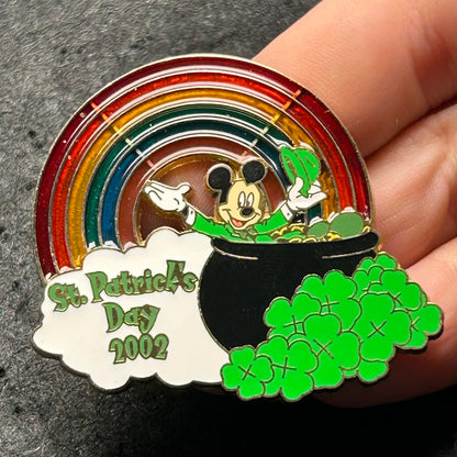 2002 - Mickey Mouse - Saint Patrick’s Day - Rainbow and Pot of Gold - LE 3,500 - Disney Pin